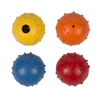 Duvo Plus - Дентална играчка за кучета във форма на топка, почистваща и масажираща венците, 5 см