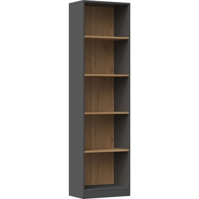 TopEshop 50 x 30 x 182 cm antracit, dub artisan