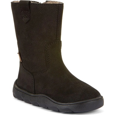 Froddo Dievčenské zimné barefoot topánky ZERU TEX BOOT Black G3160242-1 čierna