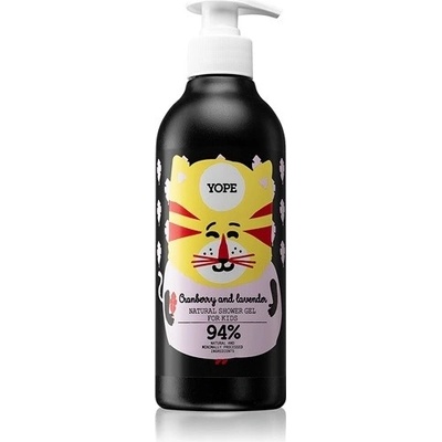 Yope Cranberry & Lavender intenzívne hydratačný sprchový gél pre deti 400 ml