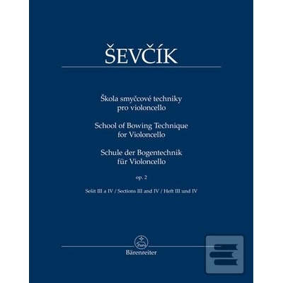 Škola sláčikové techniky pre violončelo op. 2, zošit III a IV od Ševčík Otakar