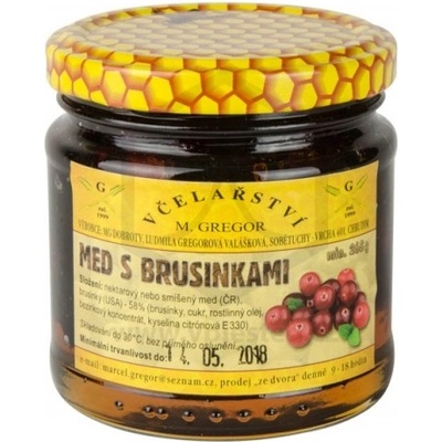 Gregor Med s brusinkami 265 g