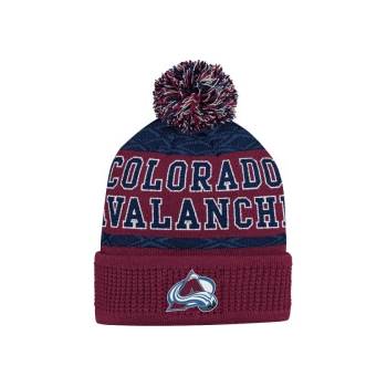 Dětská zimní čepice Colorado Avalanche Puck Pattern Cuffed