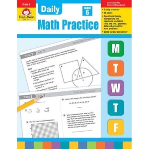 Daily Common Core Math Practice, Grade 6 (ISBN: 9781557997463)