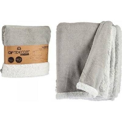 Giftdeco deka polyester sivá 170x130