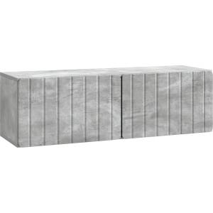 vidaXL Стенно монтиран ТВ шкаф 98 x 31 x 30 см Бетонно сиво (898388)
