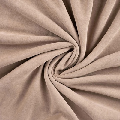 Zateplený semiš SUEDE sherpa stretch - Hnědá béžová světlá
