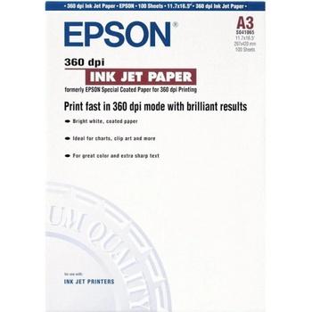 Epson ХАРТИЯ epson ink jet coated paper - a3 - p№ 41065 - заб. : 100л (41065)