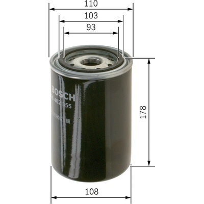 Olejový filter BOSCH 0 451 301 207