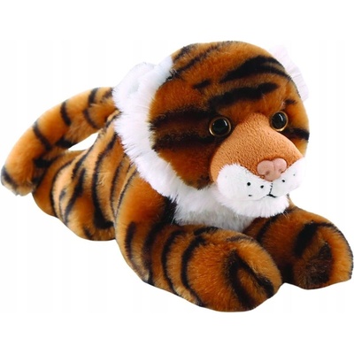 HNĚDÝ LEŽÍCÍ TYGR + ocas 25 cm 15 cm