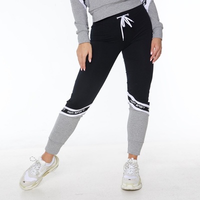 NDN fitness tepláky dámske Amilla čierno-sivá