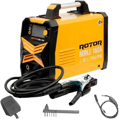 ROTOR Телоподаващ апарат с електрожен 2в1, rotor mmlt-160a, 160a, mig, mma, tig, електроди 1.6-3.2 мм, работа без газ (et16439)