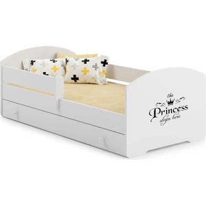 Kobi Детско легло Luk с парапет и чекмедже с различни мотиви (160 х 80 см, princess)