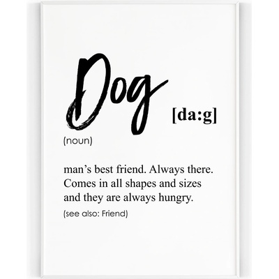 Plakát / Obraz Dog A4 - 21 x 29,7 cm Tiskové plátno – Zbozi.Blesk.cz