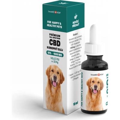 CBD olej pro velké psy 15% 10 ml