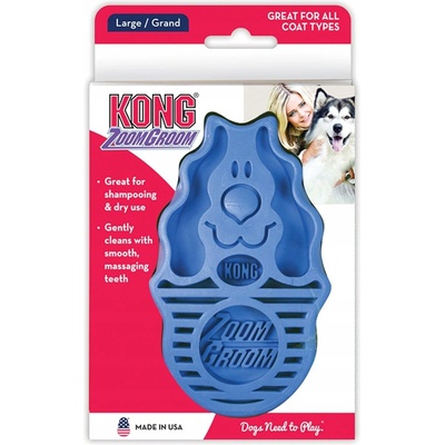 Kong Zoom Groom kartáč pro psy 11 cm – Zboží Dáma