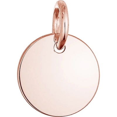 Pavona Pozlátený strieborný prívesok placička 64092 rose gold