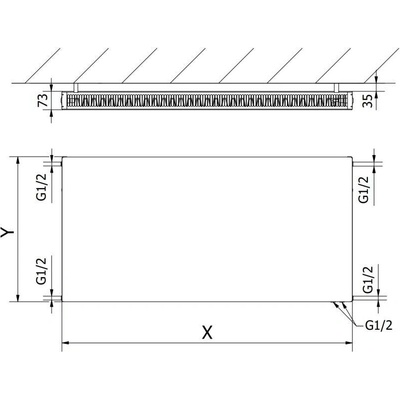 Mexen Flat CVF21 W621F-060-040-00 600 mm x 400 mm