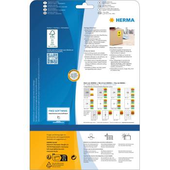 Herma Самозалепващи етикети, A4, 105 х 37.1 mm, сини, 16 бро (1540100124)