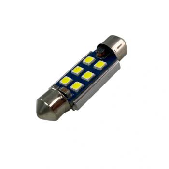 Лед крушка за плафон с 6 SMD диода 39мм - Canbus (S3030C39)