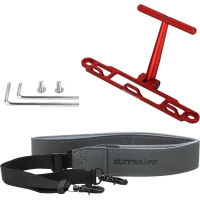 Držiak s popruhom Sunnylife pre ovládač DJI RC/RC 2 červený - ZJ764-R