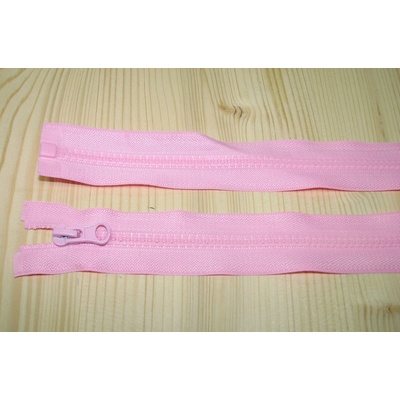 Zips kostenný ružová 5mm deliteľný 55cm