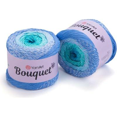 Yarn Art Bouquet 712 modrá tyrkysová