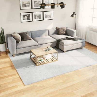 vidaXL Килим OVIEDO с къс косъм, сив, 200x280 см (375539)