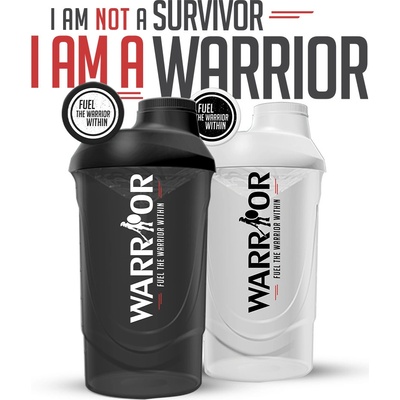 Warrior - Shaker Warrior 600ml průhledný 600ml Černá