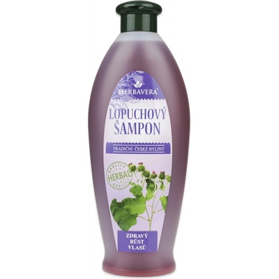 Herbavera lopuchový šampon pro lesk vlasů 550 ml