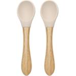 Lorelli Силиконови лъжички с бамбук Lorelli - Natural, 2 броя, Beige (10230680005) - ozone