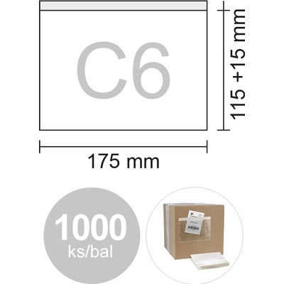 NONAME Obálka C6 transportní, bal/1000 ks