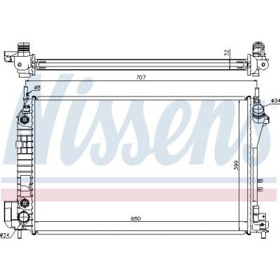 Chladič motoru NISSENS 63023A