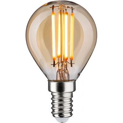 Paulmann P 29190 1879 Filament 230V 3-krokové-stmívatelné LED kapka E14 3 Step Dim 4,9W 1800K stmívatelné zlatá