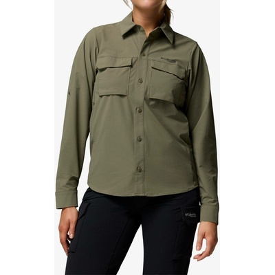 Columbia Silver Ridge Elite Long Sleeve Woven stone green