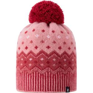 Reima Детска зимна шапка (beanie) Reima Kid's Beanie Pohjoinen Beanie - Cranberry - размер 56-58 cm (904-6613-0113)