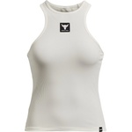 Under Armour Project Rock Rib Tank Womens - Ivory/Black