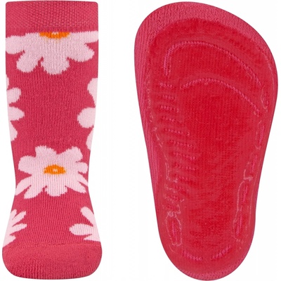 Ewers Stoppersocken SoftStep Blumen magenta
