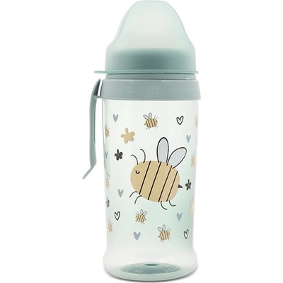 MyFRIEND Спортна бутилка с мек накрайник Lorelli - My Friend, 350 ml, Iceberg Green (10200690006)
