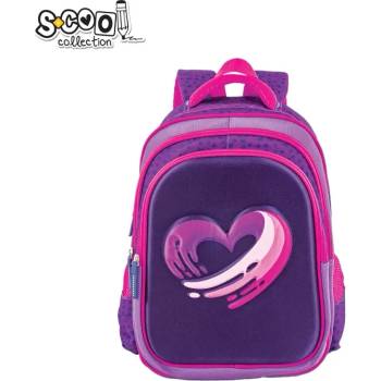 S-Cool Ученическа анатомична раница scool heart 3Д eva