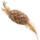 Magic Cat míček žinylkový s pírky a catnipem mix 20 cm