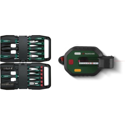 PARKSIDE Sada šroubováků (37dílná) a laserové vodováhy s měřícím pásmem PLLM 10 A1 – Zboží Dáma