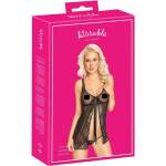 Kissable Целувателно отворено бебидол (черно) - lovesexshop