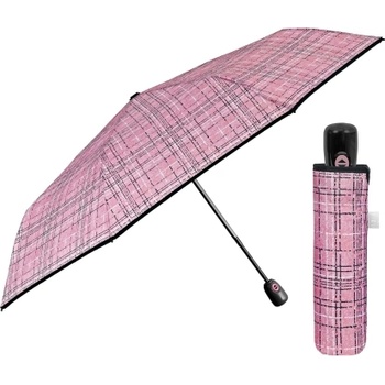 Дамски сгъваем автоматичен чадър Open-Close | Perletti Time 26429| Розов