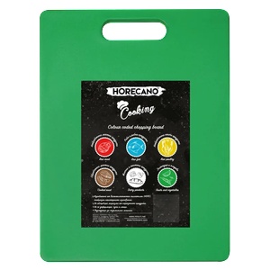Horecano HORECANO-Дъска за рязане на зеленчуци и плодове 40x25xh1.2cm ЗЕЛЕНА (HC- 98486) (6153 / А0108-4) (0198486)