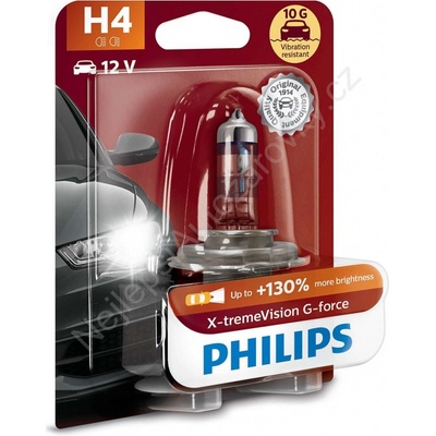 Philips X-tremeVision G-force H4 P43t-38 12V 60/55W 12342XVGB1