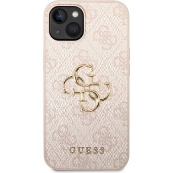 Image 1 of GUESS Гръб Guess PU 4G Metal Logo Case за iPhone 14 - Розов