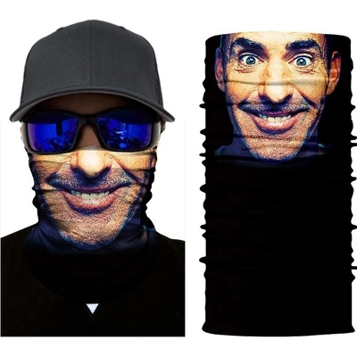 Nákrčník s úsmevom 3D potlač MR. X FACE