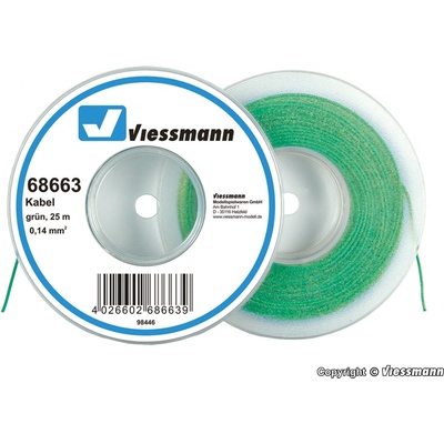 Viessmann Kabel na cívce, zelený 68663