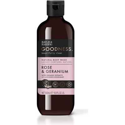 Baylis & Harding sprchový gél Rose & Geranium 500 ml